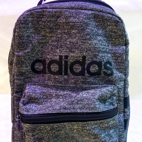 Adidas Small Gray Lunch Bag / Mini Backpack Logo Street Style- AC092 - Picture 3 of 5